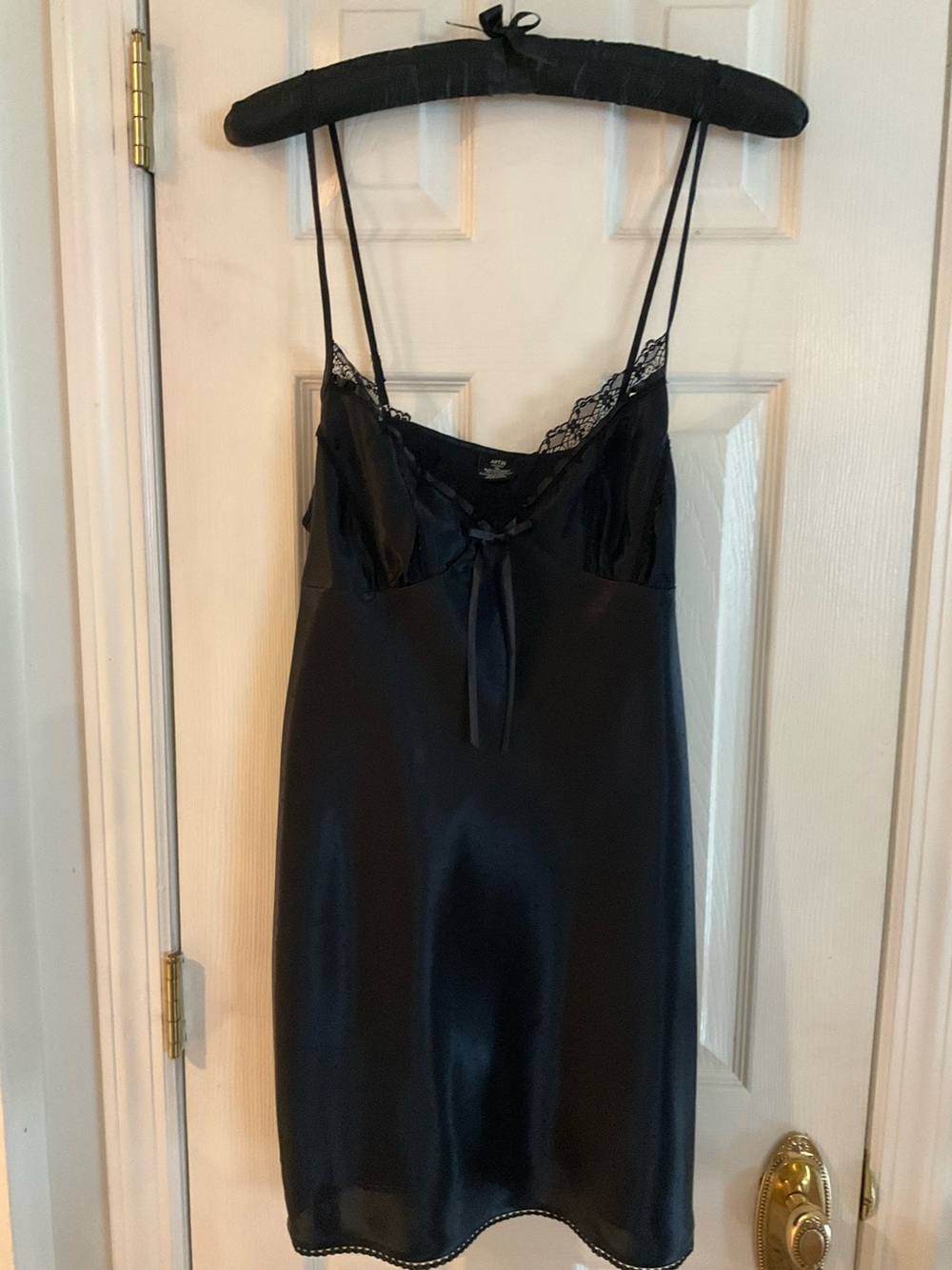Apt 9 Silky Black Lace-Trim Sleep Slip - Women Intimates XL NWOT